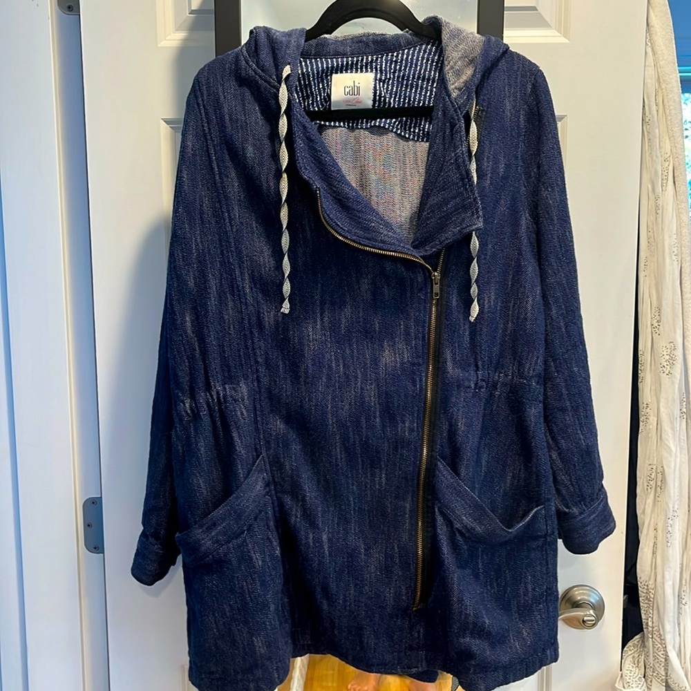 CAbi Carol Adventure long Jean denim: Anorak Hooded Jacket